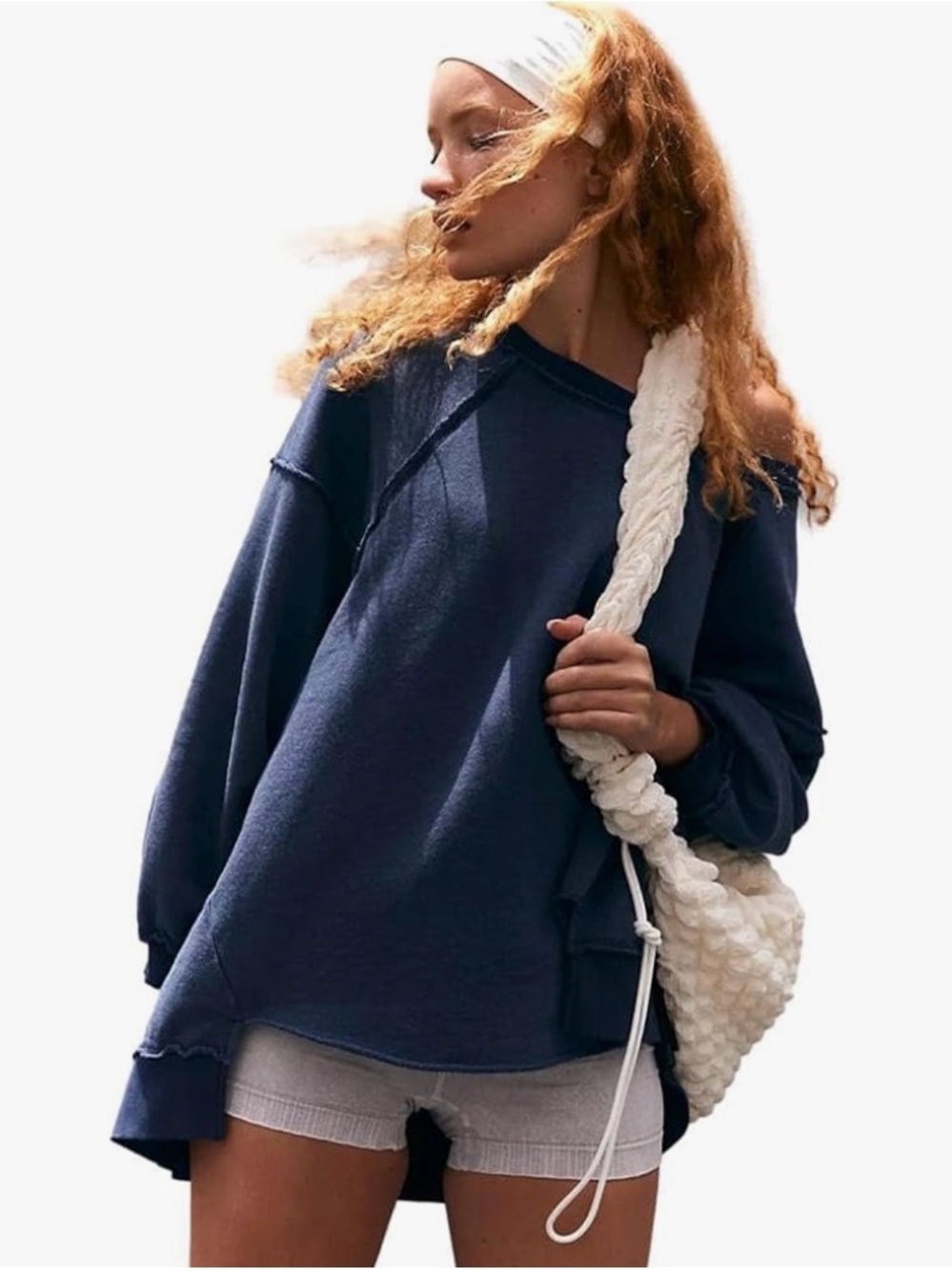 Free people movement One To Beat Pullover. NWT. Midnight navy